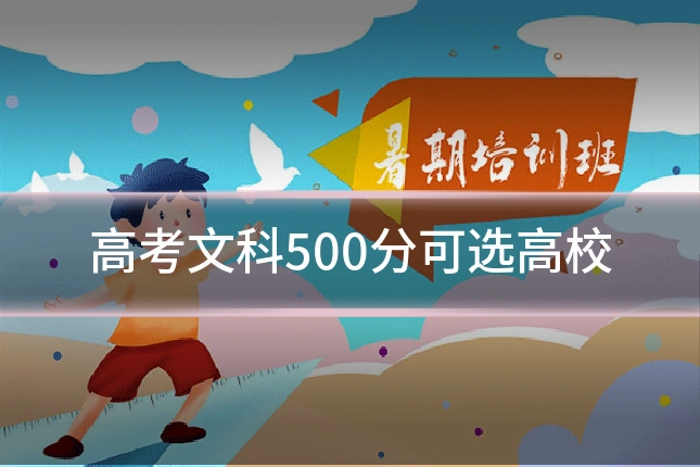 高考文科500分可选高校