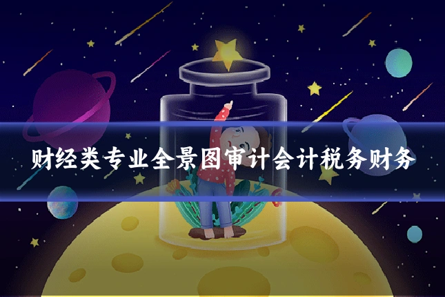 财经类专业全景图审计会计税务财务