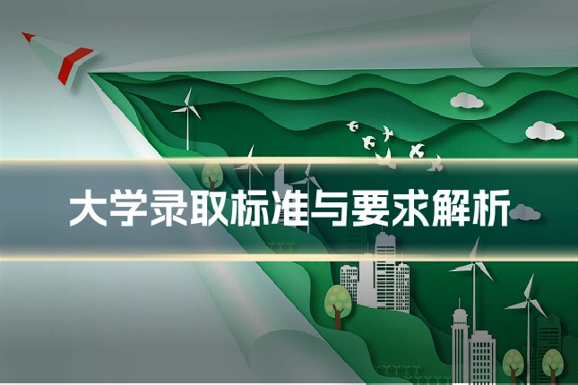 大学录取标准与要求解析