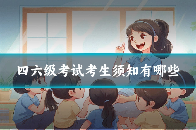 四六级考试考生须知有哪些