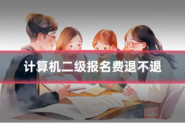 计算机二级报名费退不退