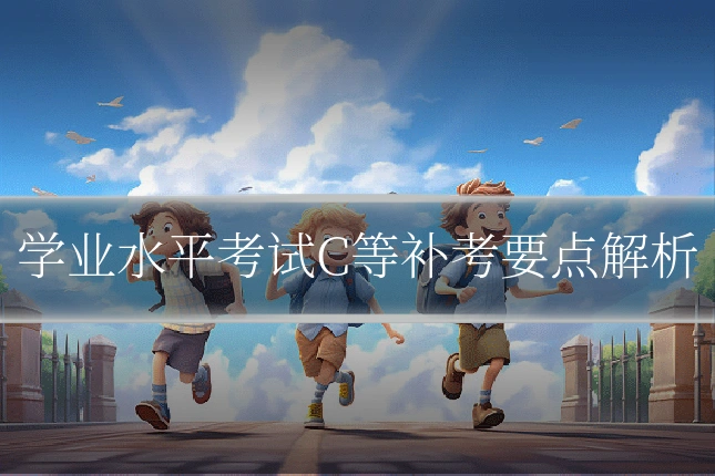 学业水平考试C等补考要点解析