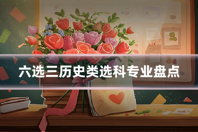 六选三历史类选科专业盘点