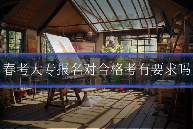 春考大专报名对合格考有要求吗