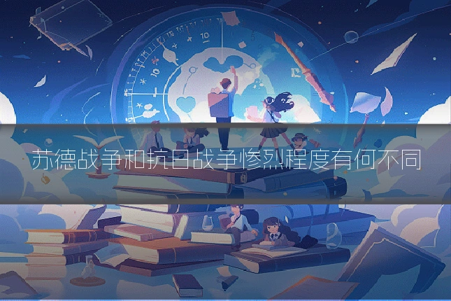 苏德战争和抗日战争惨烈程度有何不同