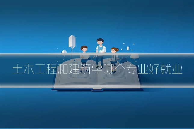土木工程和建筑学哪个专业好就业