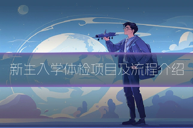 新生入学体检项目及流程介绍