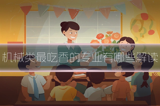 机械类最吃香的专业有哪些解读