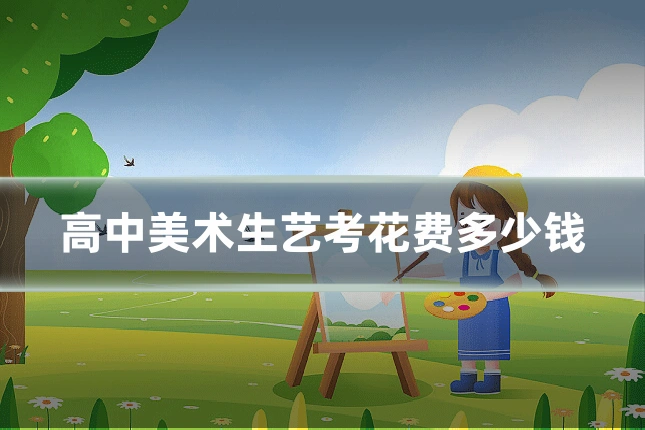 高中美术生艺考花费多少钱