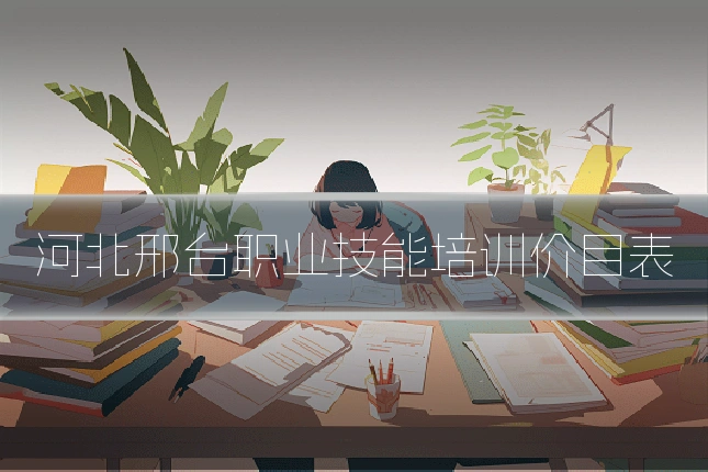 河北邢台职业技能培训价目表