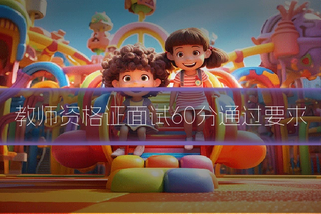 教师资格证面试60分通过要求