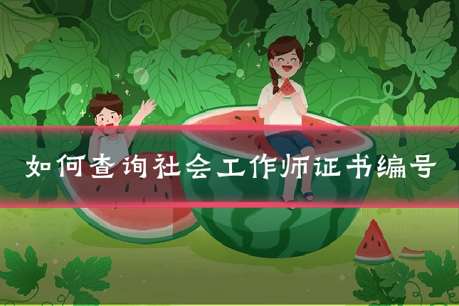 如何查询社会工作师证书编号