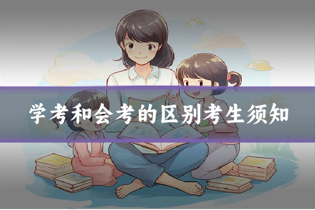 学考和会考的区别考生须知