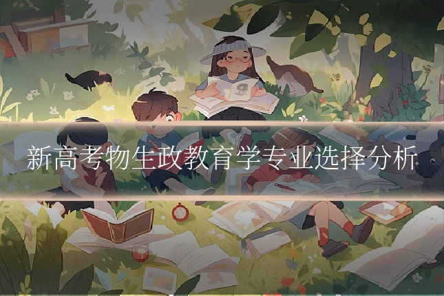 新高考物生政教育学专业选择分析