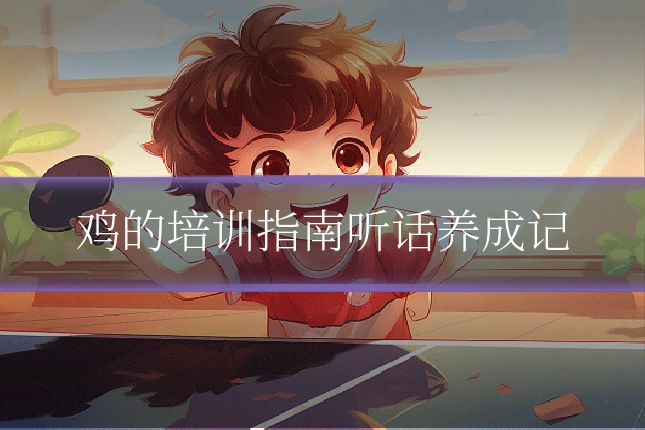 鸡的培训指南听话养成记