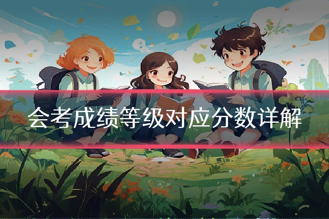 会考成绩等级对应分数详解