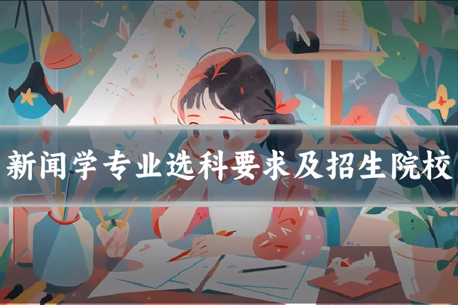 新闻学专业选科要求及招生院校