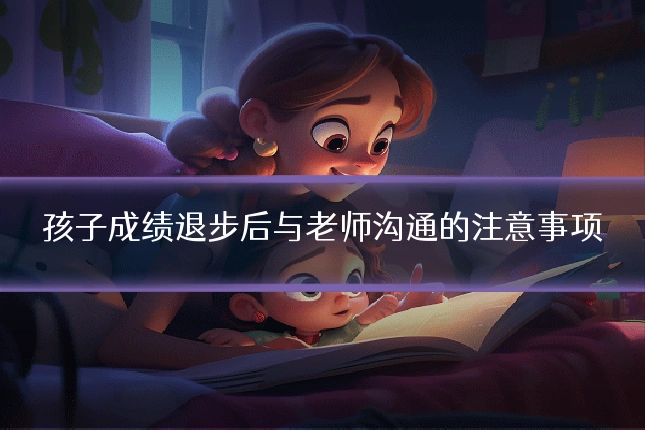 孩子成绩退步后与老师沟通的注意事项