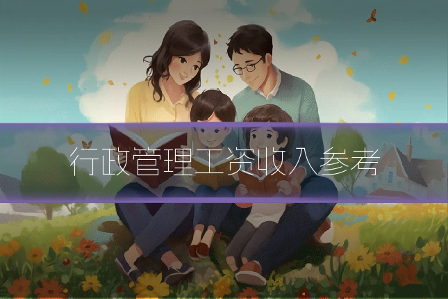 行政管理工资收入参考