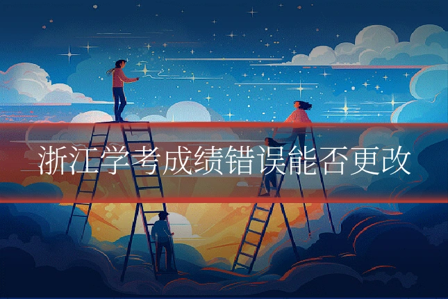浙江学考成绩错误能否更改