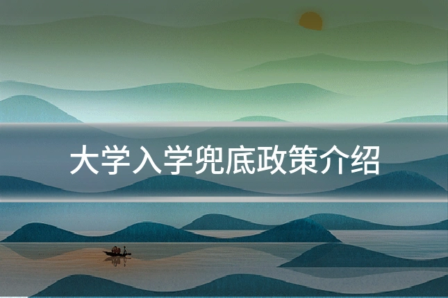 大学入学兜底政策介绍