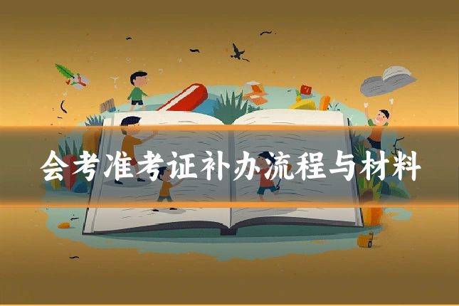 会考准考证补办流程与材料
