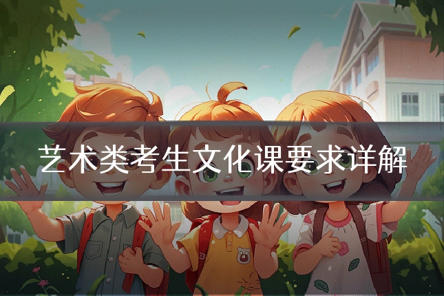 艺术类考生文化课要求详解