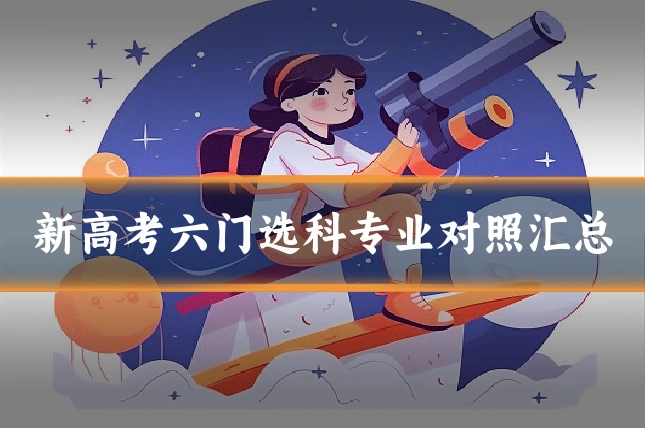 新高考六门选科专业对照汇总