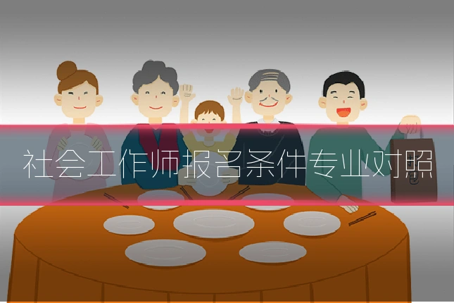 社会工作师报名条件专业对照