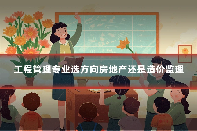 工程管理专业选方向房地产还是造价监理
