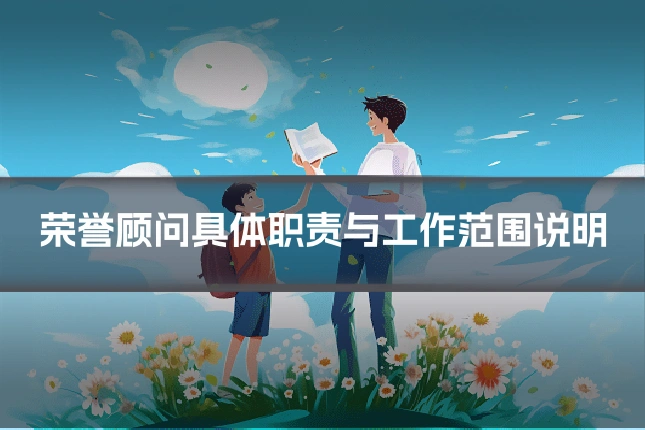 荣誉顾问具体职责与工作范围说明
