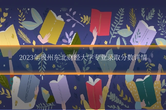 2023年贵州东北财经大学专业录取分数详情