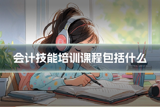 会计技能培训课程包括什么