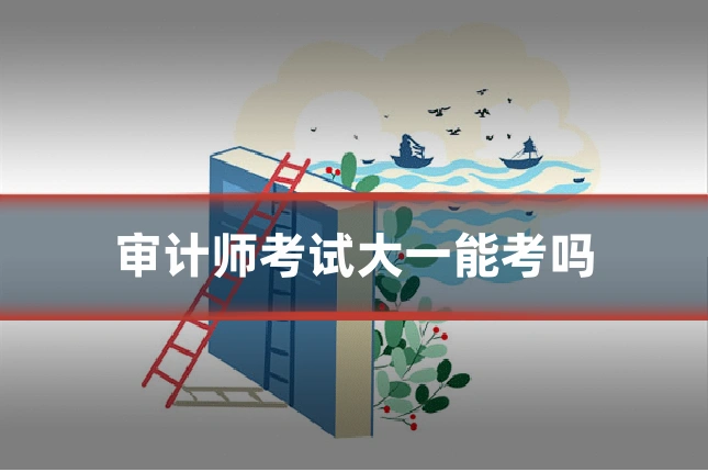 审计师考试大一能考吗
