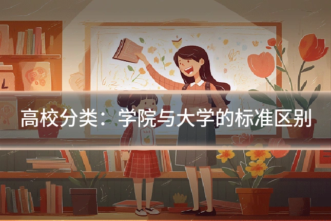 高校分类：学院与大学的标准区别