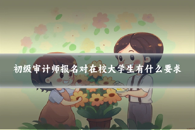 初级审计师报名对在校大学生有什么要求