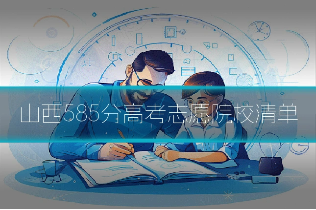 山西585分高考志愿院校清单