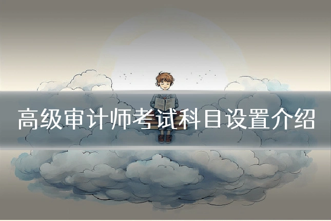高级审计师考试科目设置介绍