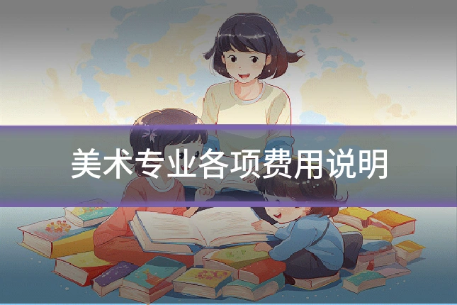 美术专业各项费用说明