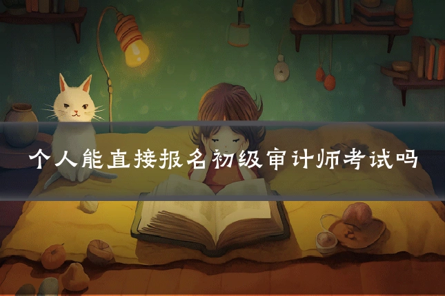 个人能直接报名初级审计师考试吗
