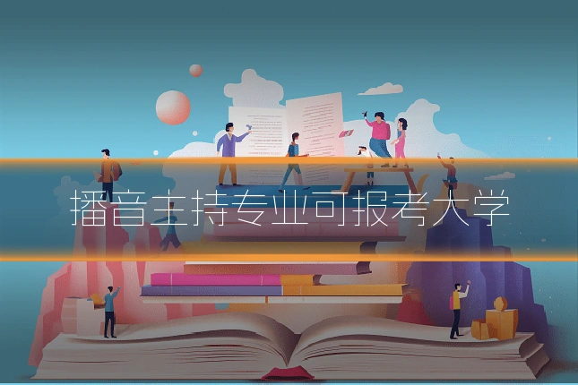 播音主持专业可报考大学