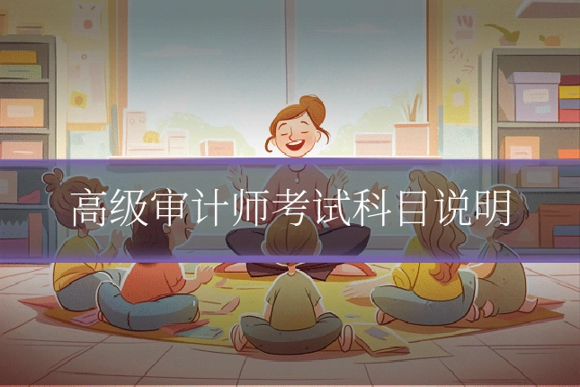 高级审计师考试科目说明