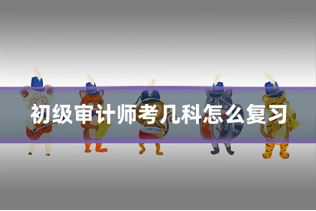 初级审计师考几科怎么复习