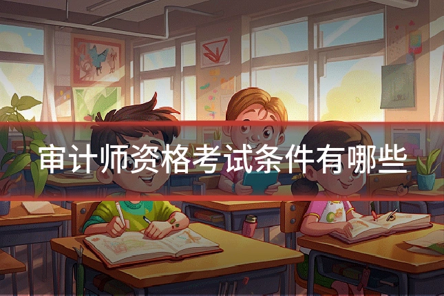 审计师资格考试条件有哪些
