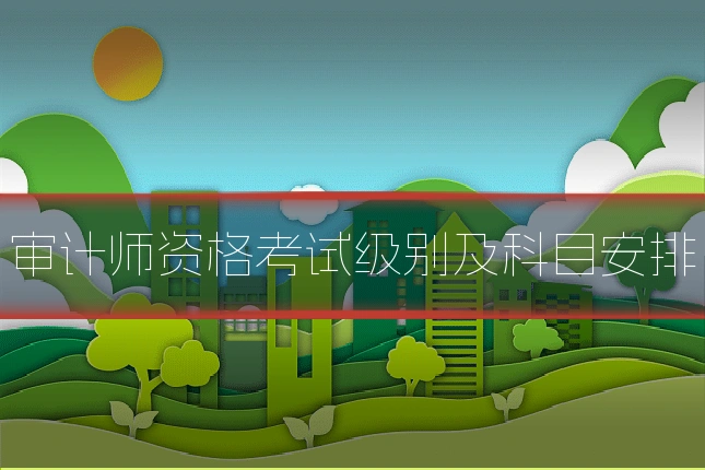 审计师资格考试级别及科目安排