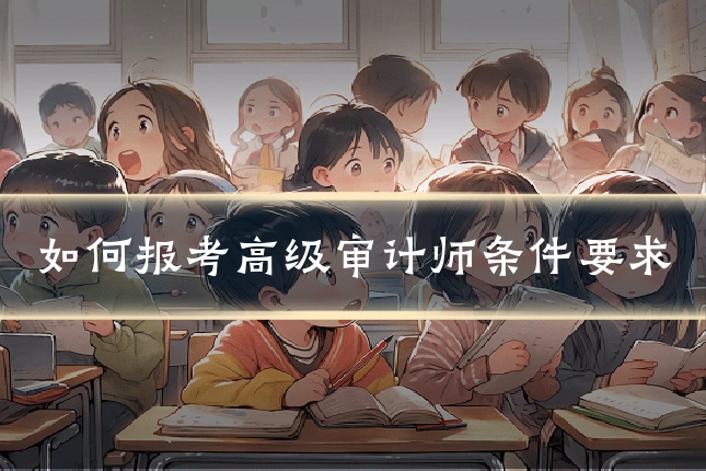 如何报考高级审计师条件要求