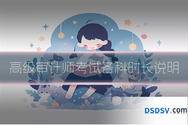 高级审计师考试各科时长说明
