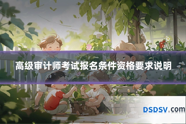 高级审计师考试报名条件资格要求说明