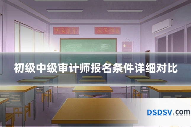 初级中级审计师报名条件详细对比