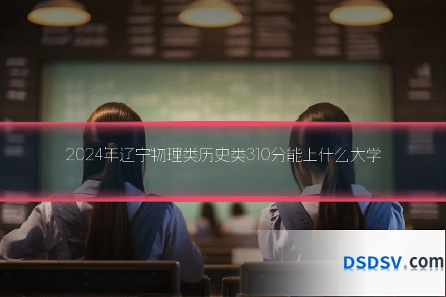 2024年辽宁物理类历史类310分能上什么大学